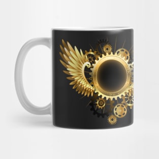 Round Banner with Steampunk Wings Mug